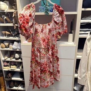 Floral Puff Sleeve Dress